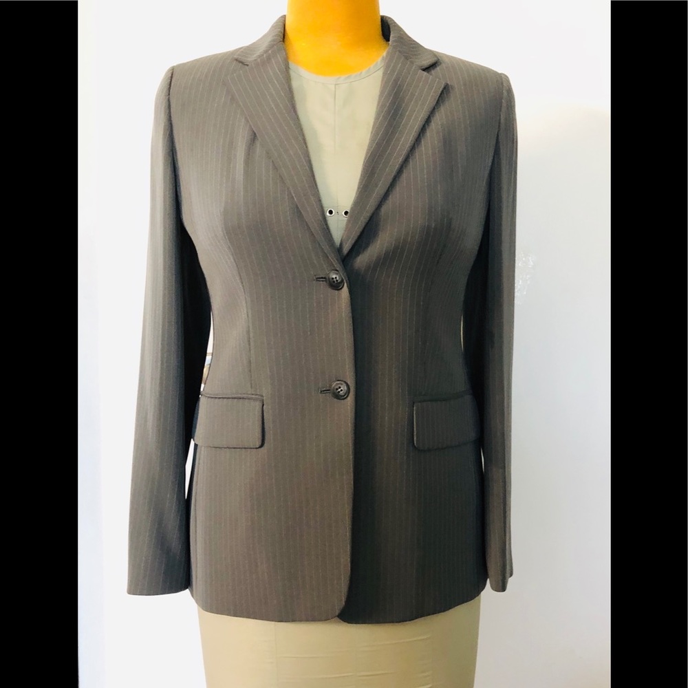 Ann Taylor Loft Striped Suit Blazer Officially
